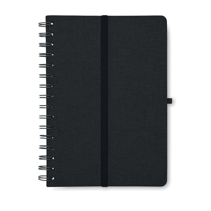 MO2522-03Strata DIN A5-Notizbuch RPET_ schwarz