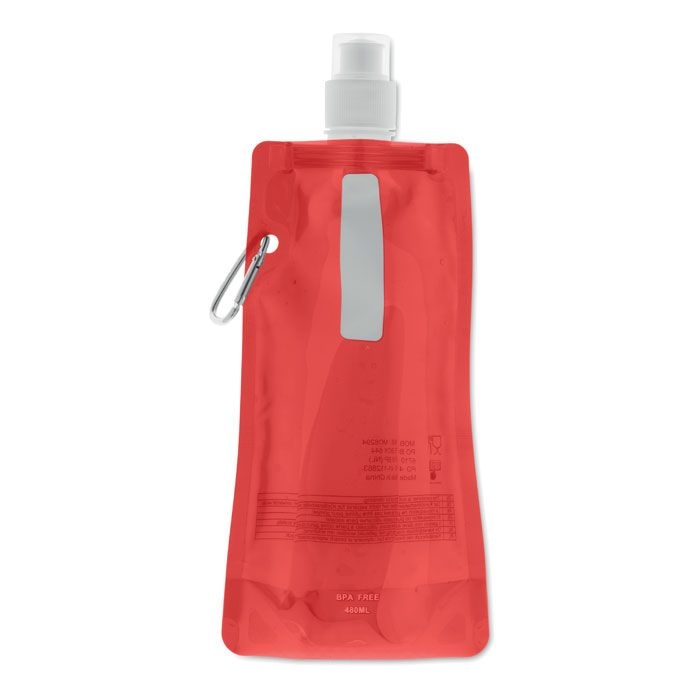 MO8294-25Gates Faltbare Wasserflasche_ Transparent Rot