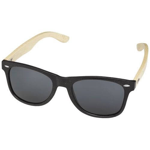 Sun Ray Bambus Sonnenbrille, schwarz