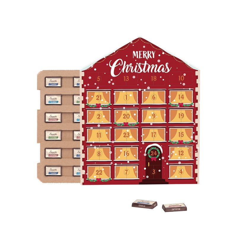 JG20096Taefelchen Adventskalender Haus ECO Sarotti