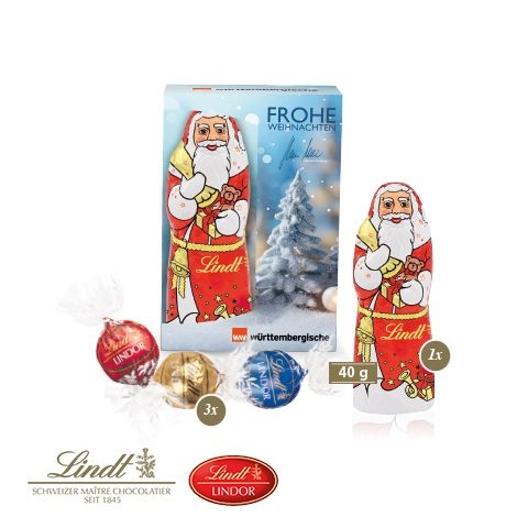 CD95532-01Premium-Praesent mit Lindt Weihnachtsmann „Medium“