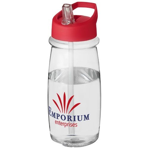 PF210882-3H2O Active® Pulse 600 ml Sportflasche mit Ausgussdeckel_ transparent_rot