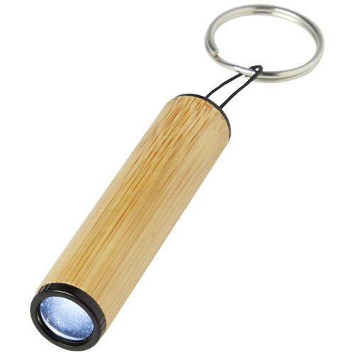 Cane Schlüsselring mit Licht, aus Bambus, natur