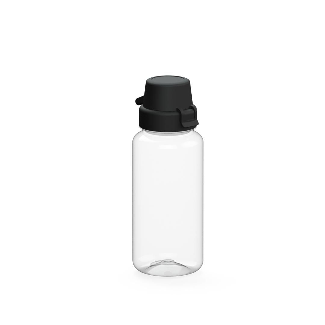 EL02223-2Trinkflasche _School_ 400 ml_ RENEW_ transparent_ schwarz