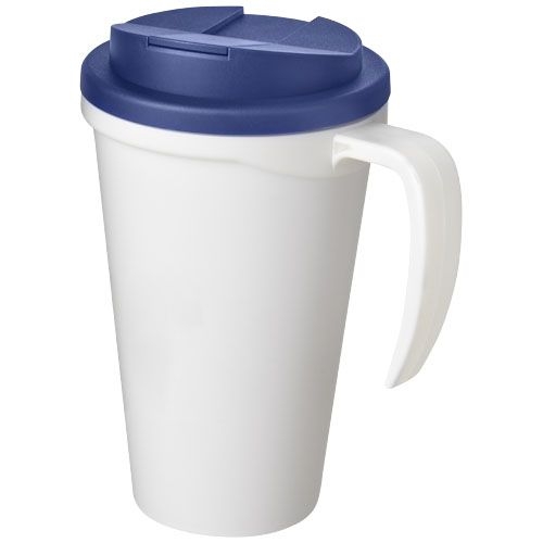 Americano® Grande 350 ml Isolierbecher mit auslaufsicherem Schraubverschluss, weiß,blau