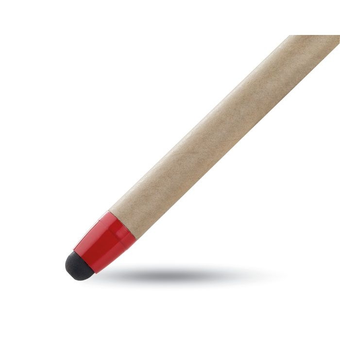 MO8089-05Recytouch Kugelschreiber mit Stylus _ Rot