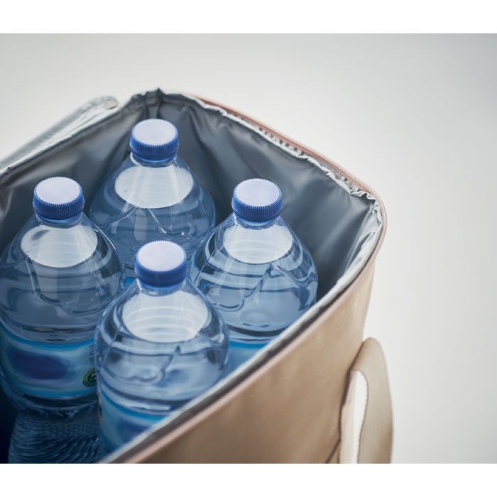 MO6869-13Kecil Large Grosse Kuehltasche Canvas_ beige