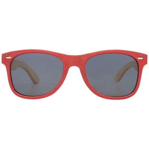 Sun Ray Bambus Sonnenbrille, rot