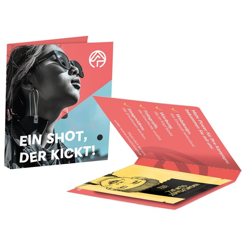 JG10033-8Werbekarte Midi Just Spices_ Gewuerztuetchen_ Ingwer Shot