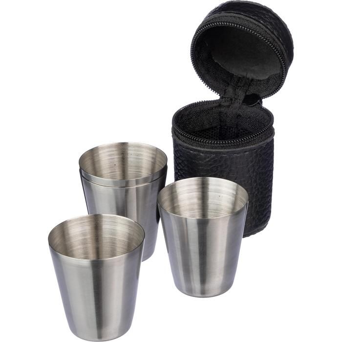 GI1096681-01Schnapsbecher aus Edelstahl Benjamin_ schwarz