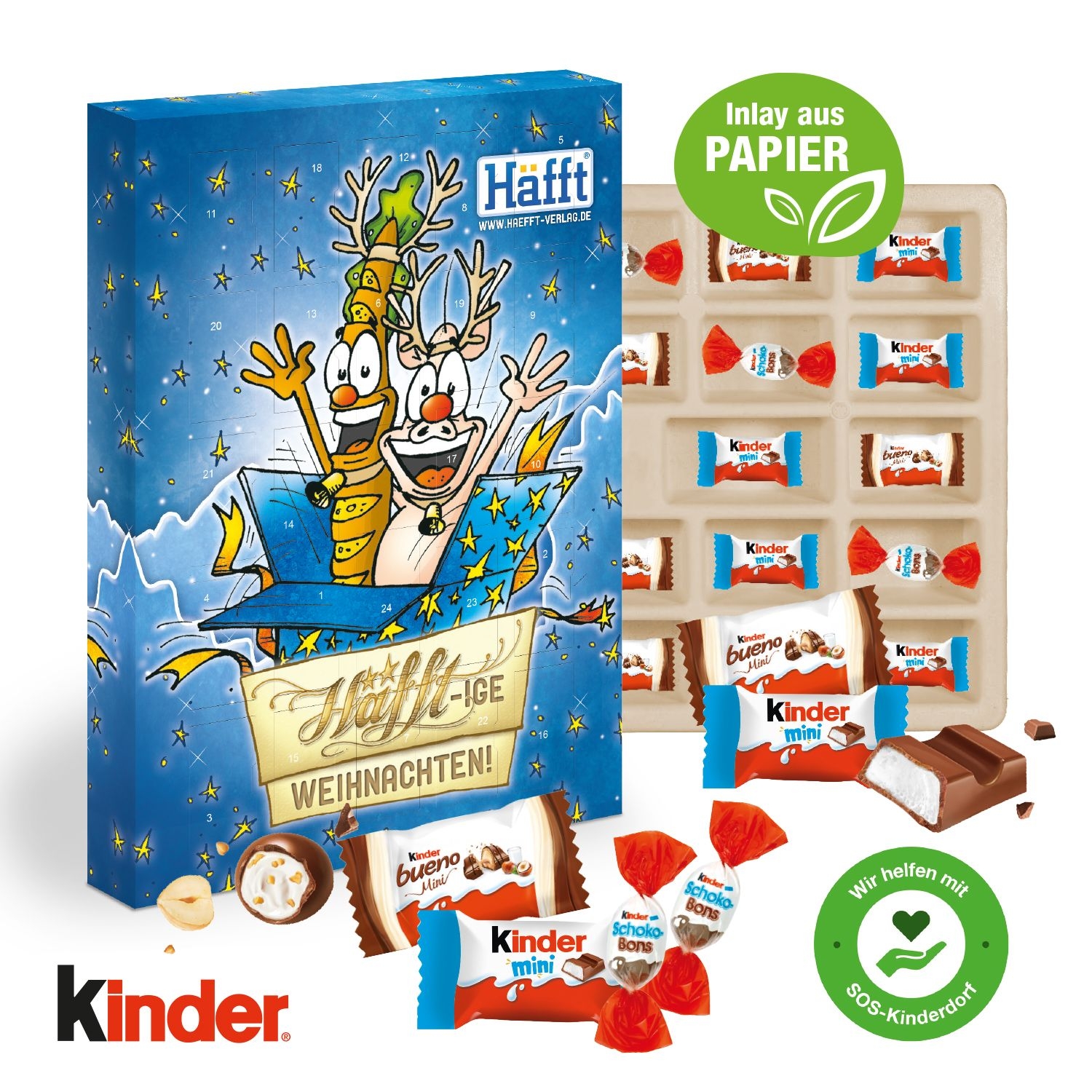 CD55402Adventskalender kinder® „Happy Moments“_ Inlay aus Papier