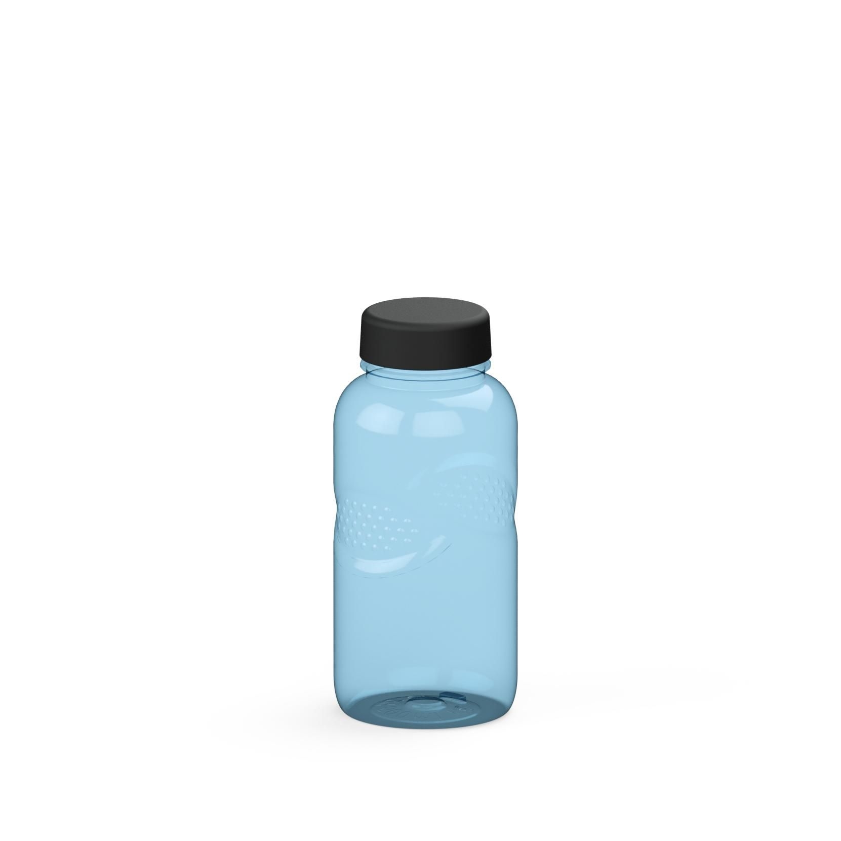 EL01570-6Trinkflasche Carve _Refresh_ 500 ml_ transparent-blau_ schwarz