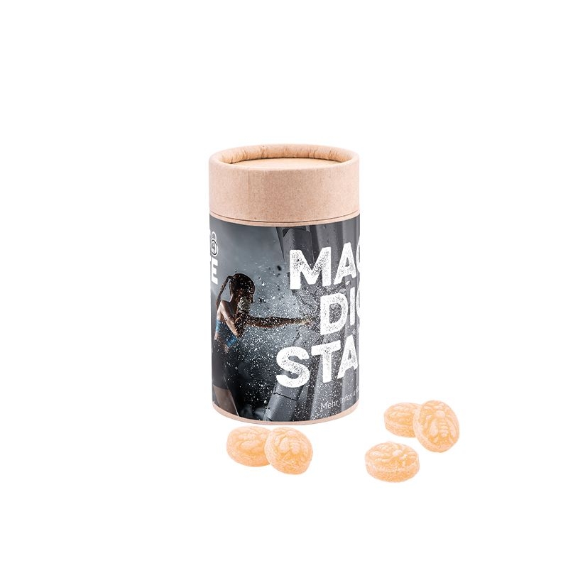 JG10011-1Papierdose Eco Midi Bonbons_ Honigbienen Bonbons