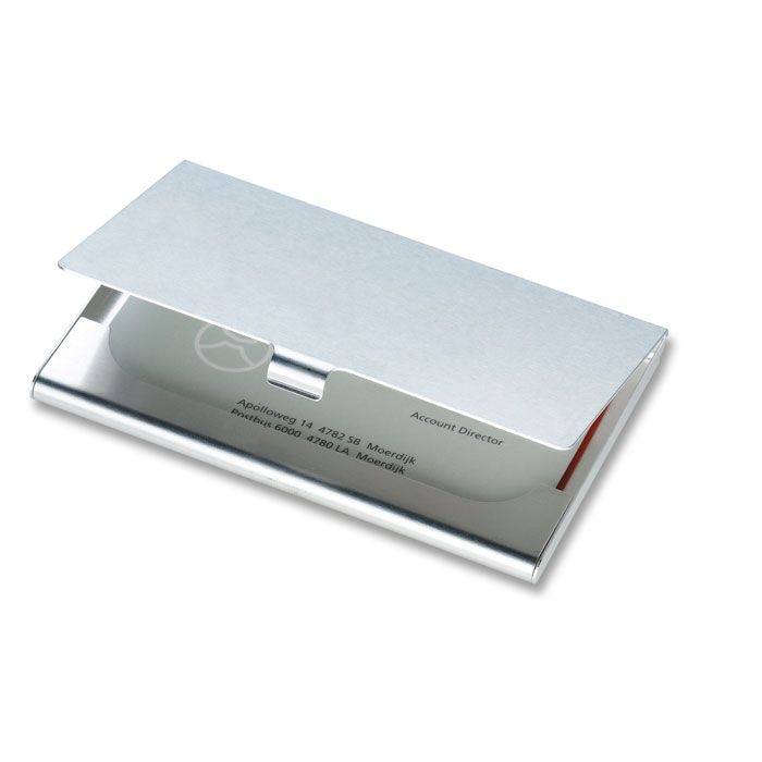 KC2225-17Epsom Visitenkartenetui_ Silber Glaenzend