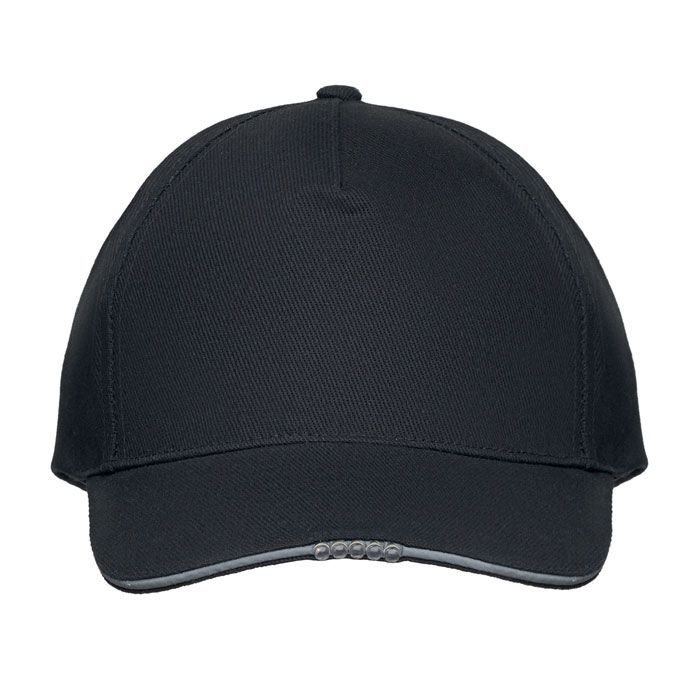 MO2439-03Luzcap Baseball Kappe mit LED 220g_m²_ schwarz