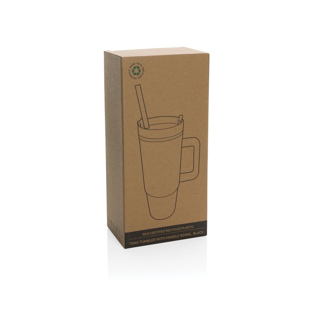 XDP437.10-1Tana Becher aus RCS recyceltem Kunststoff mit Griff 750ml_ schwarz