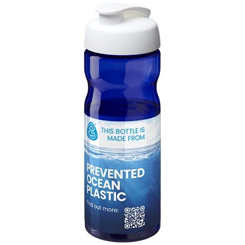 PF210097-14H2O Active® Eco Base 650 ml Sportflasche mit Klappdeckel_ blau_weiss