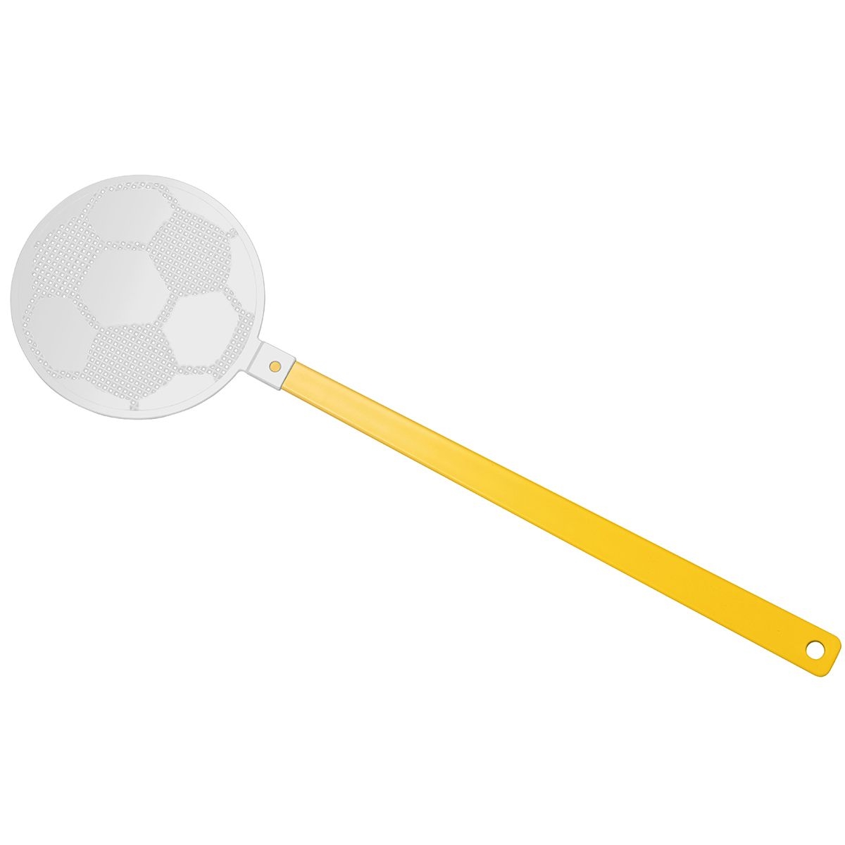 HE8410-4-0Fliegenklatsche _Fussball_ gelb_ weiss HE8410-4-0Fliegenklatsche _Fussball_ gelb_ weiss