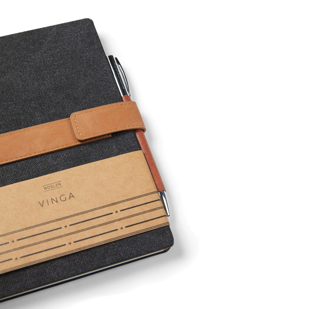XDV7733-01VINGA Bosler Notizbuch aus RCS recyceltem Papier_ schwarz