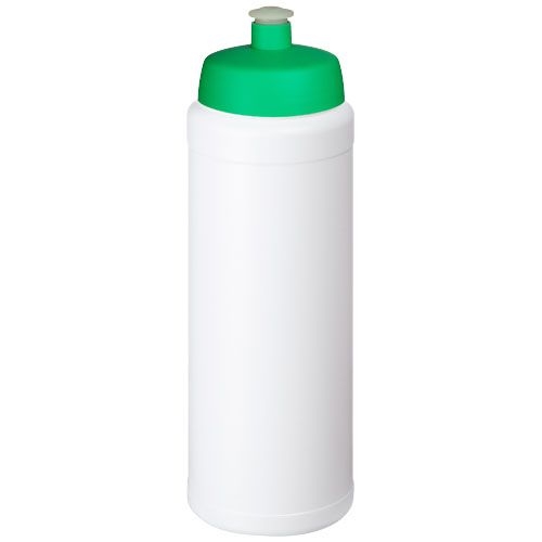 PF210689-7Baseline® Plus grip 750 ml Sportflasche mit Sportdeckel_ weiss_gruen PF210689-7Baseline® Plus grip 750 ml Sportflasche mit Sportdeckel_ weiss_gruen