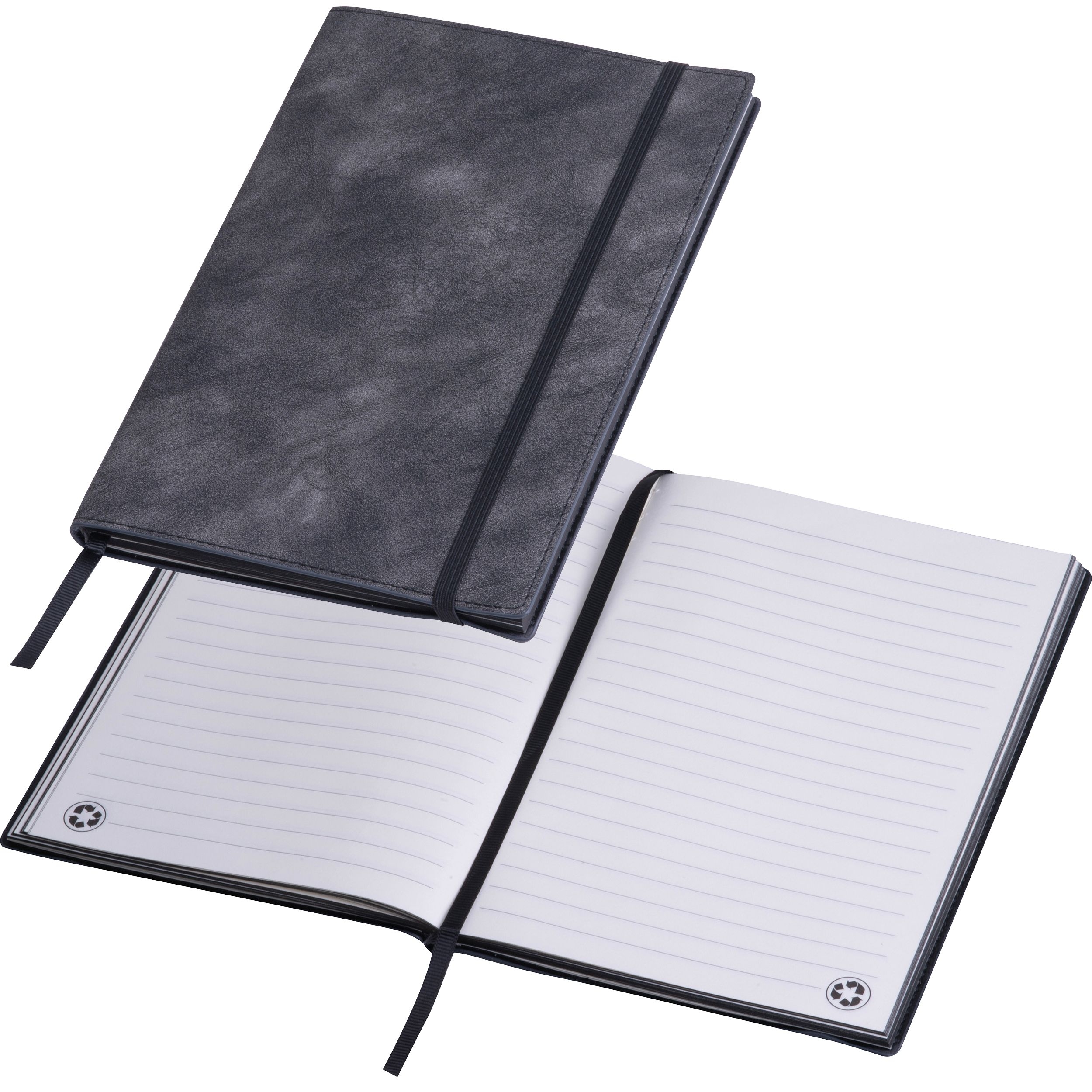 MA25395-03A5 Notizbuch aus Soft PU JONAS_ schwarz