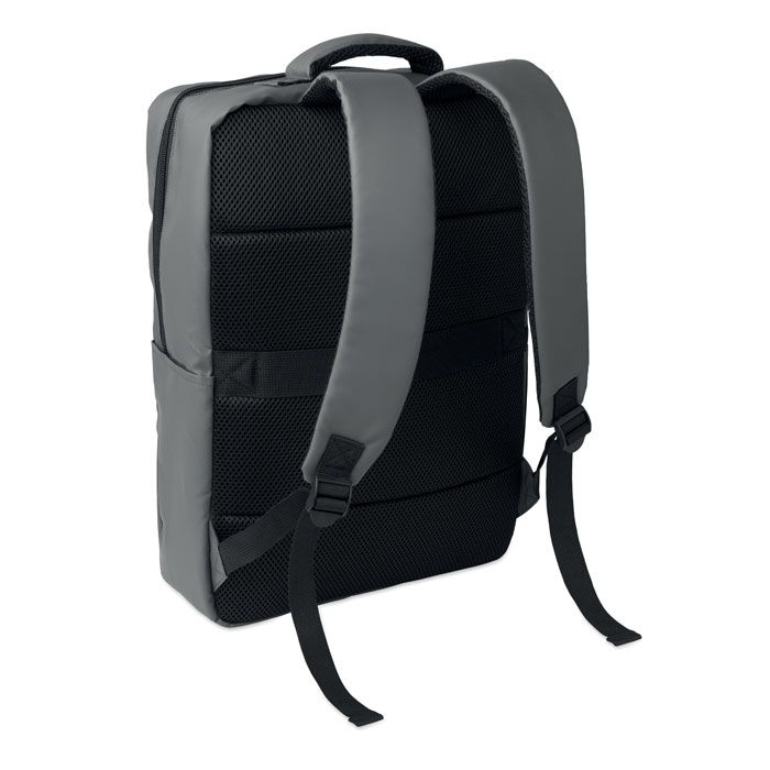 MO3208-15Metro 15_ PU RPET Laptop-Rucksack_ steingrau
