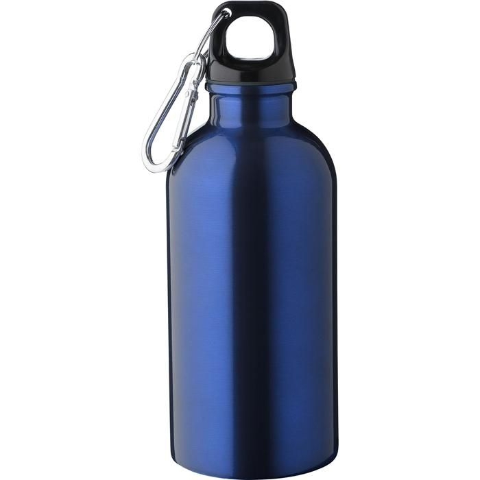 GI1204264-23Einwandige Flasche aus recyceltem Edelstahl _400 ml_ Sable_ kobaltblau