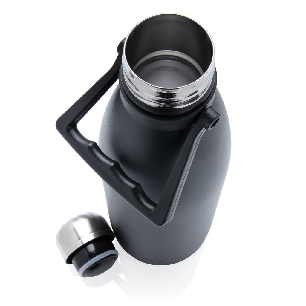 XDP435.51-1Grosse Vakuumflasche aus RCS recyceltem Stainless-Steel 1_5L_ schwarz