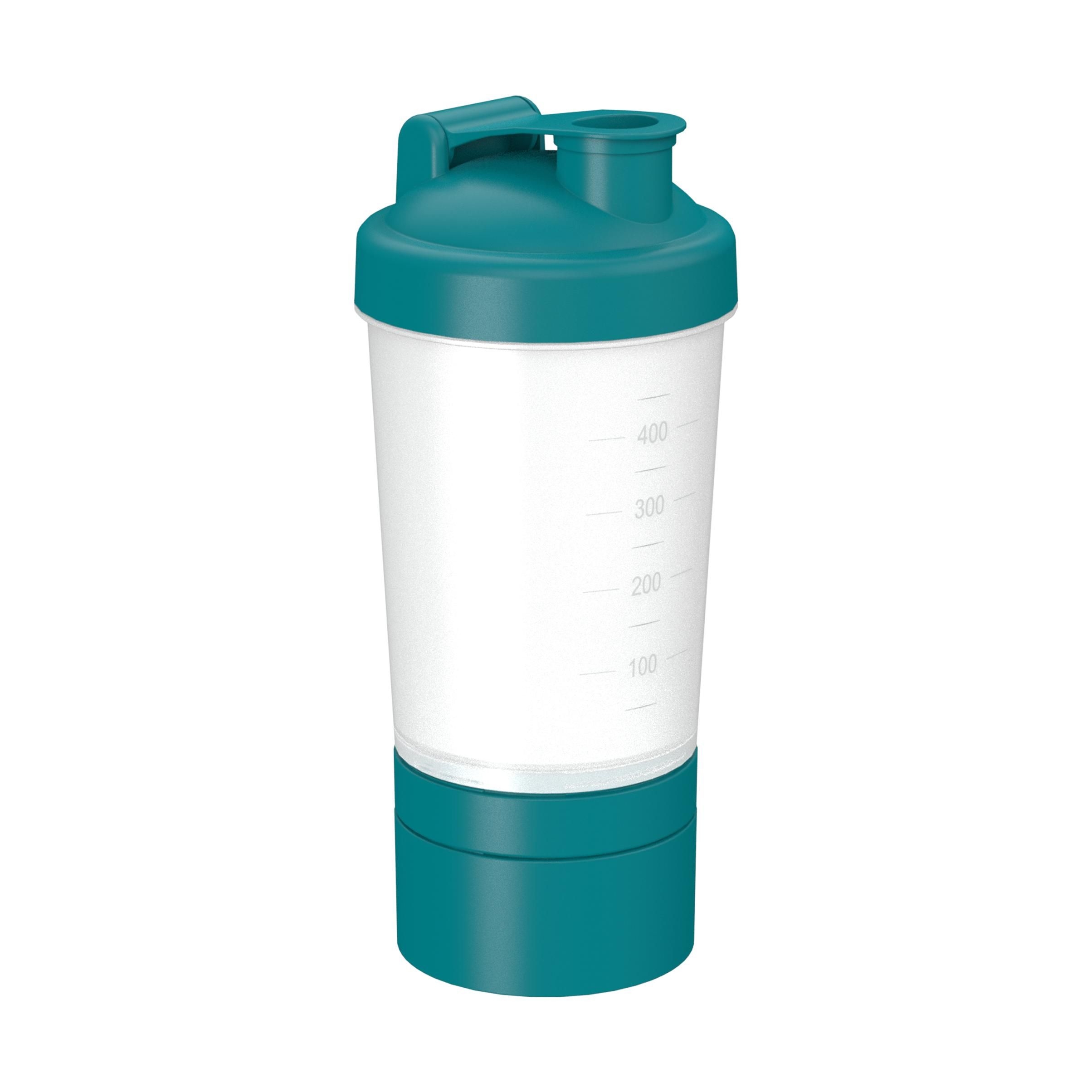 EL01857-4Shaker _Protein_ Pro 2_ 0_40 l_ transparent_ teal