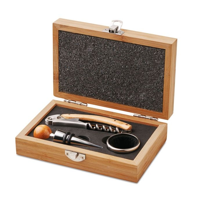 MO8147-40Sonoma Wein-Set in Bambus-Box_ holz