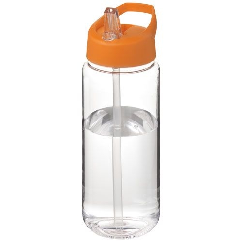 PF210446-12H2O Active® Octave Tritan™ 600 ml Sportflasche mit Ausgussdeckel_ transparent klar_orange PF210446-12H2O Active® Octave Tritan™ 600 ml Sportflasche mit Ausgussdeckel_ transparent klar_orange