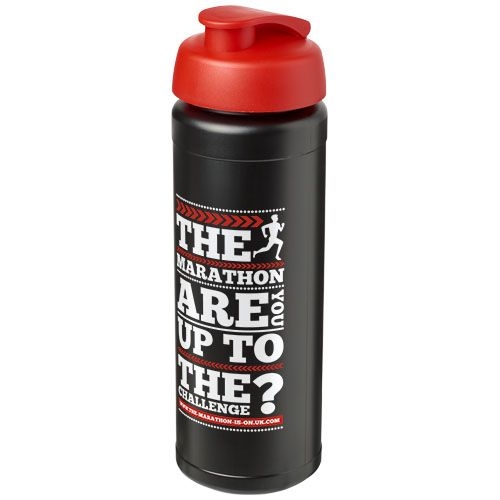 PF210074-15Baseline® Plus grip 750 ml Sportflasche mit Klappdeckel_ schwarz_rot
