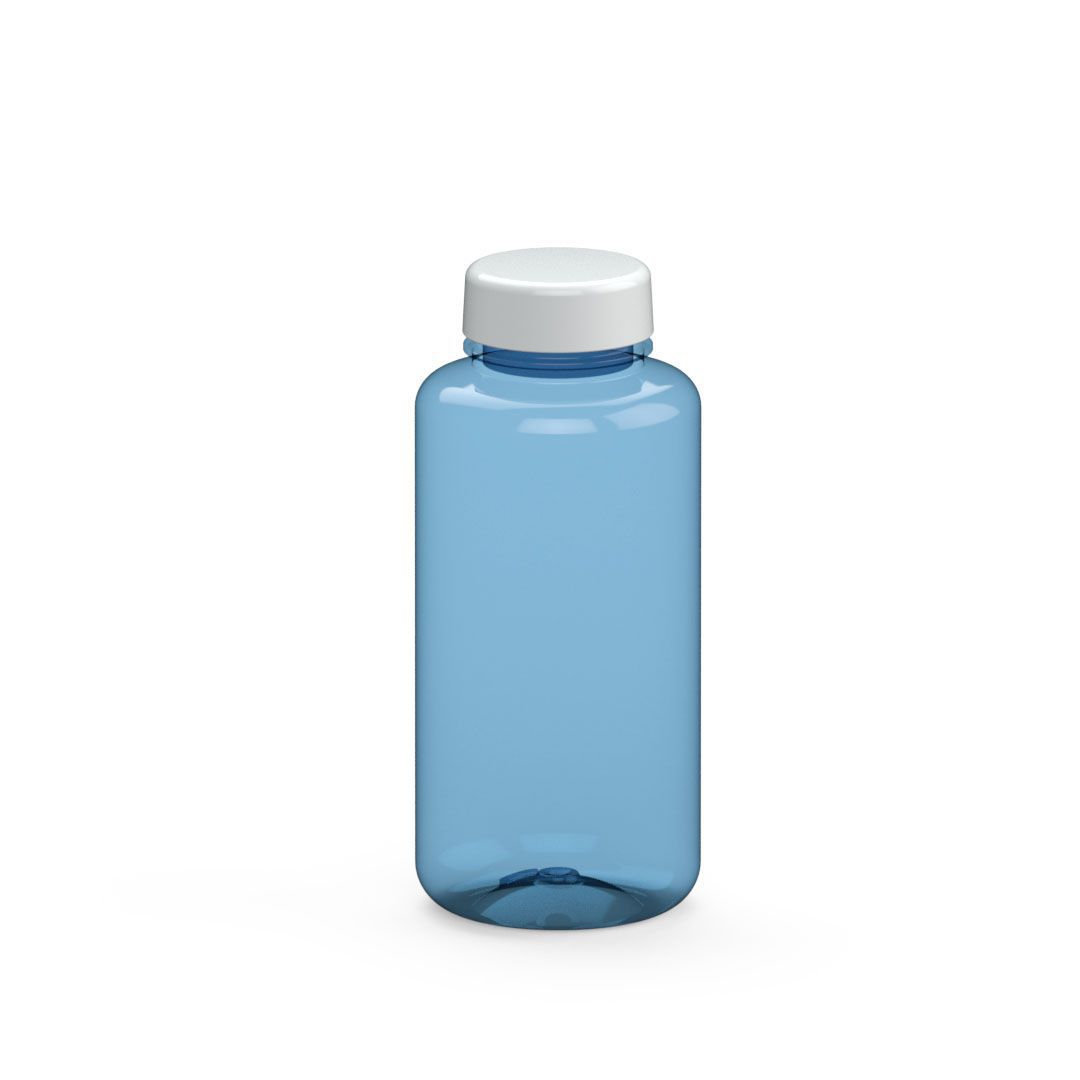 Trinkflasche "Refresh" Colour 0,7 l, transluzent-blau, weiß