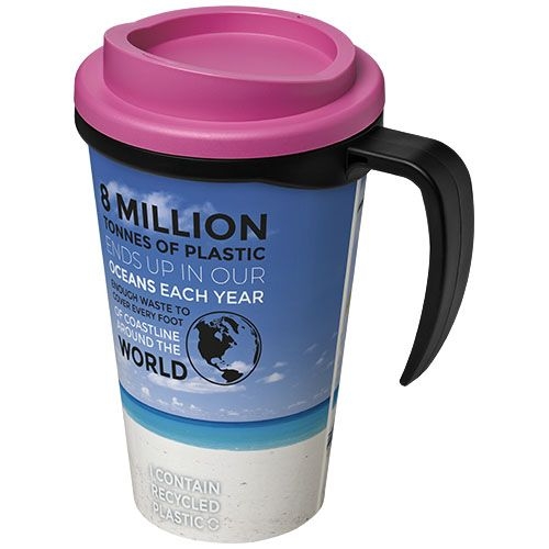 PF210006-22Brite-Ameriano® Grande 350 ml Isolierbecher_ schwarz_rosa PF210006-22Brite-Ameriano® Grande 350 ml Isolierbecher_ schwarz_rosa