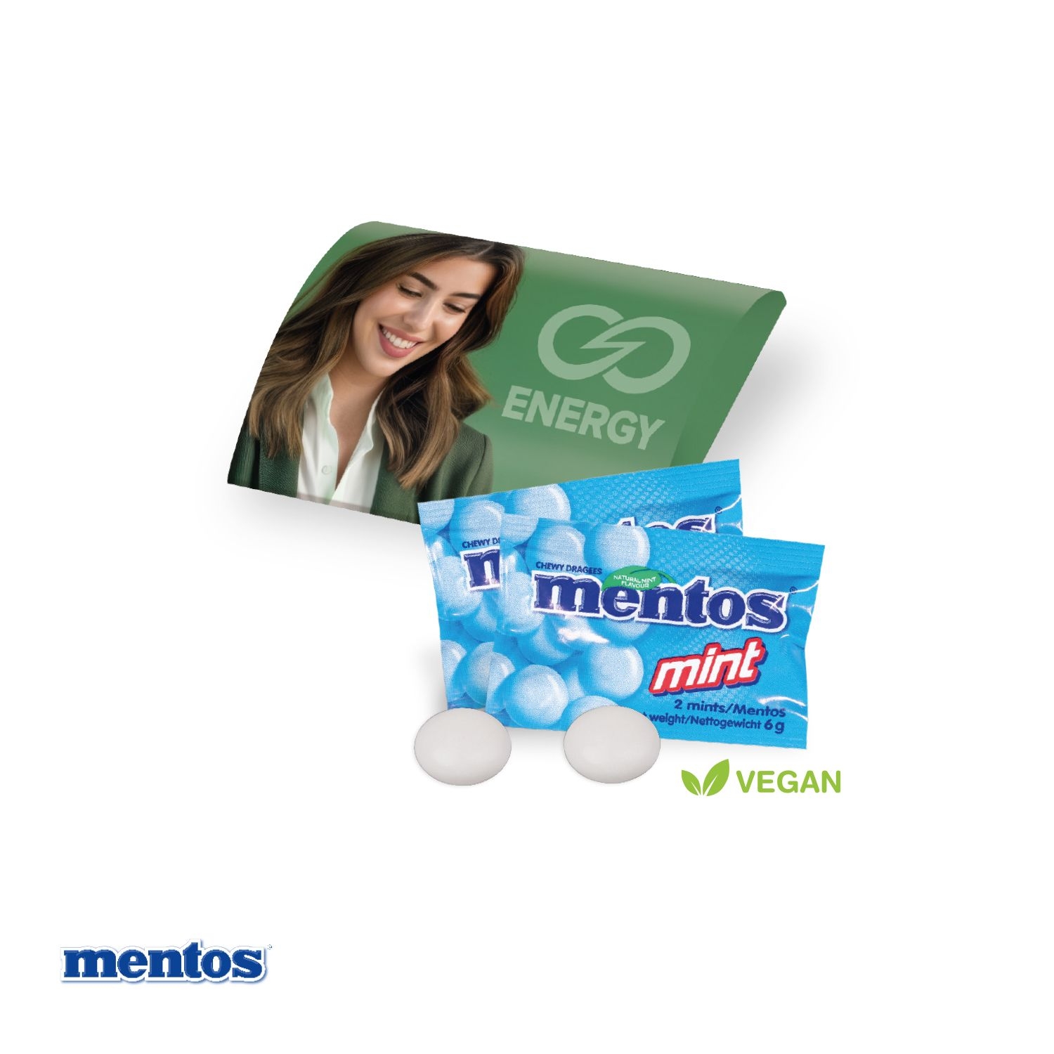 CD91626Werbebriefchen Fresh mit Mentos