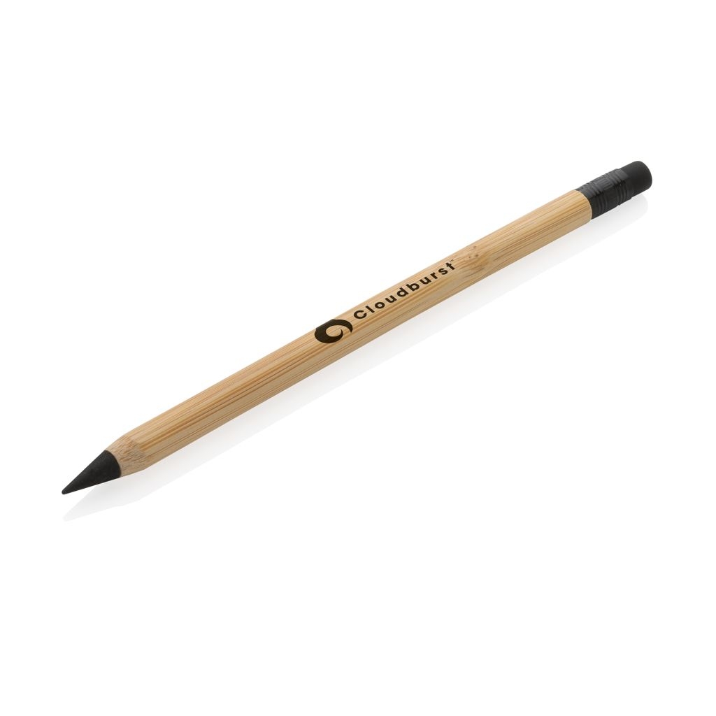 XDP611.09-9Bambus Infinity-Stift mit Radiergummi_ braun