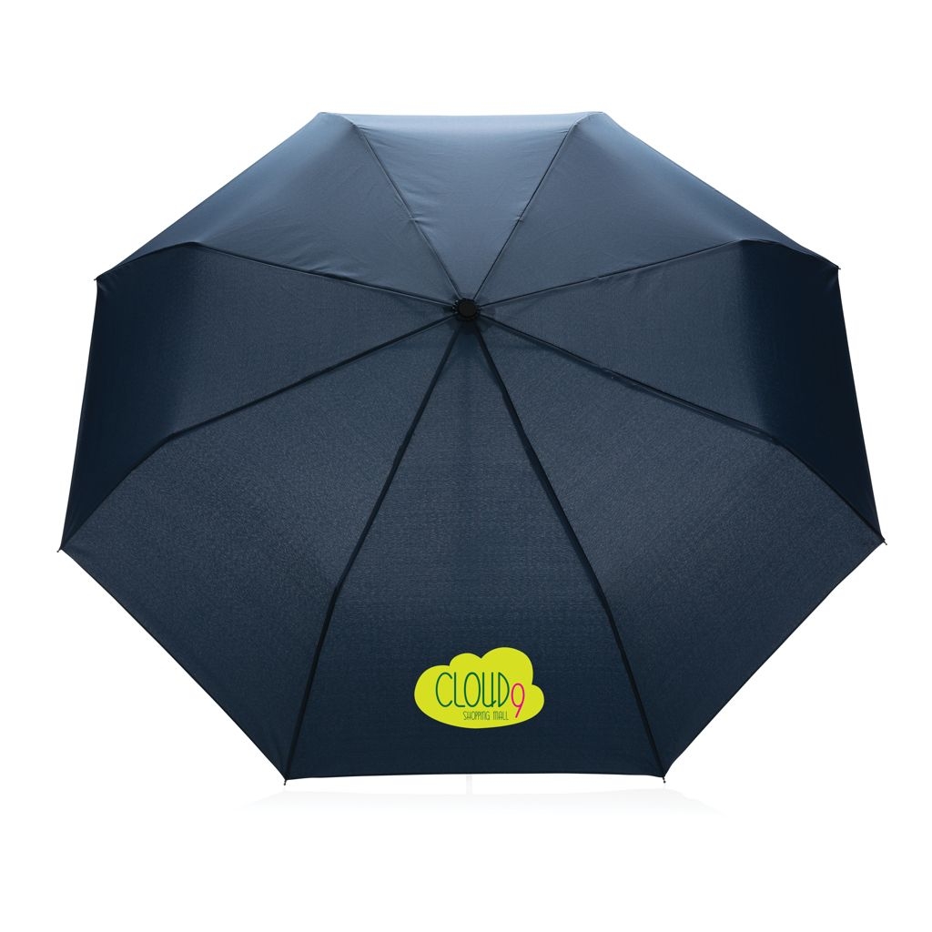XDP850_57-520.5_ Impact AWARE™ RPET 190T Pongee Bambus Mini-Schirm_ navy blau