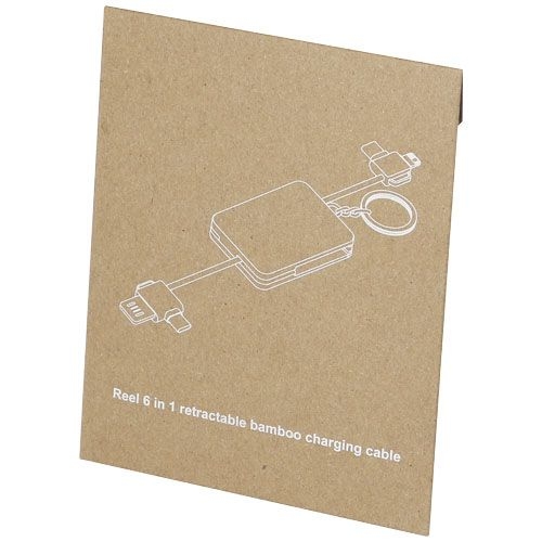 PF124329-1Reel 6-in-1 Ladekabel mit einziehbarem Schluesselring_ natur