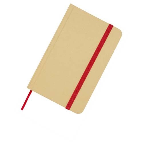 PF106022-2Reed A6 Hardcover Notizbuch_ blanko_ aus recyceltem Material_ rot