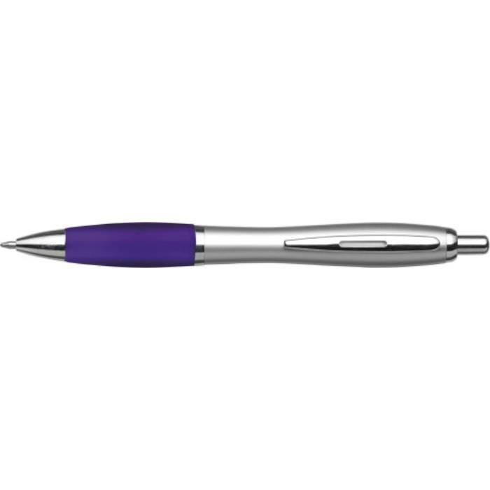 Kugelschreiber aus Kunststoff Cardiff, Violett