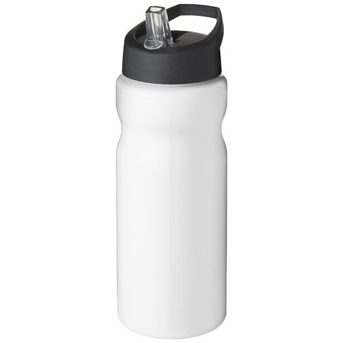 PF210049-3H2O Active® Base 650 ml Sportflasche mit Ausgussdeckel_ weiss_schwarz PF210049-3H2O Active® Base 650 ml Sportflasche mit Ausgussdeckel_ weiss_schwarz