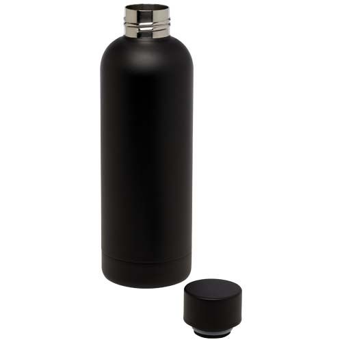 PF100798-5Spring 500 ml RCS-zertifizierte Kupfer-Vakuum Isolierflasche aus recyceltem Edelstahl_ schwarz