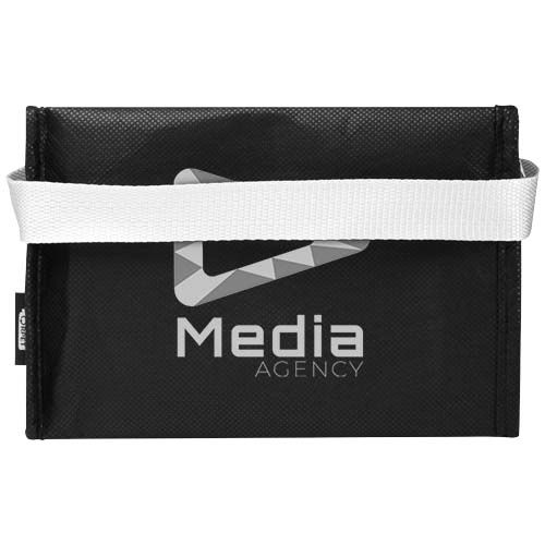 PF130082-6Spectrum Kuehltasche aus recyceltem GRS Non Woven fuer 6 Dosen 4 L_ schwarz