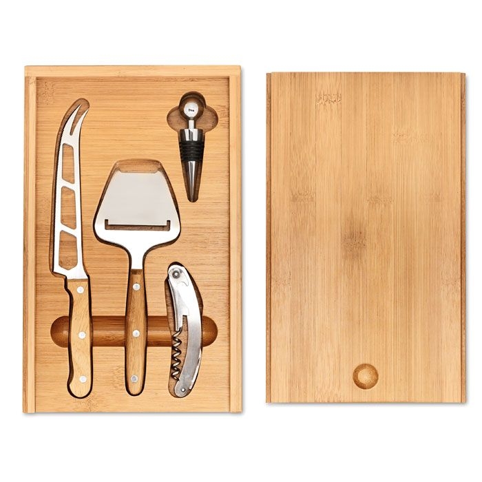 MO8416-40Wine_Cheese Wein und Kaese Set_ Holz