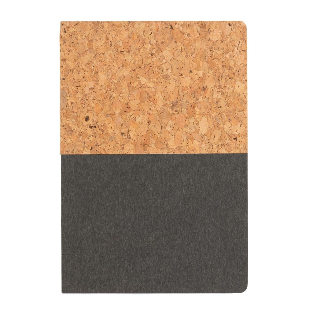 XDP774.33-1A5 Kork _ Kraft Notizbuch_ schwarz