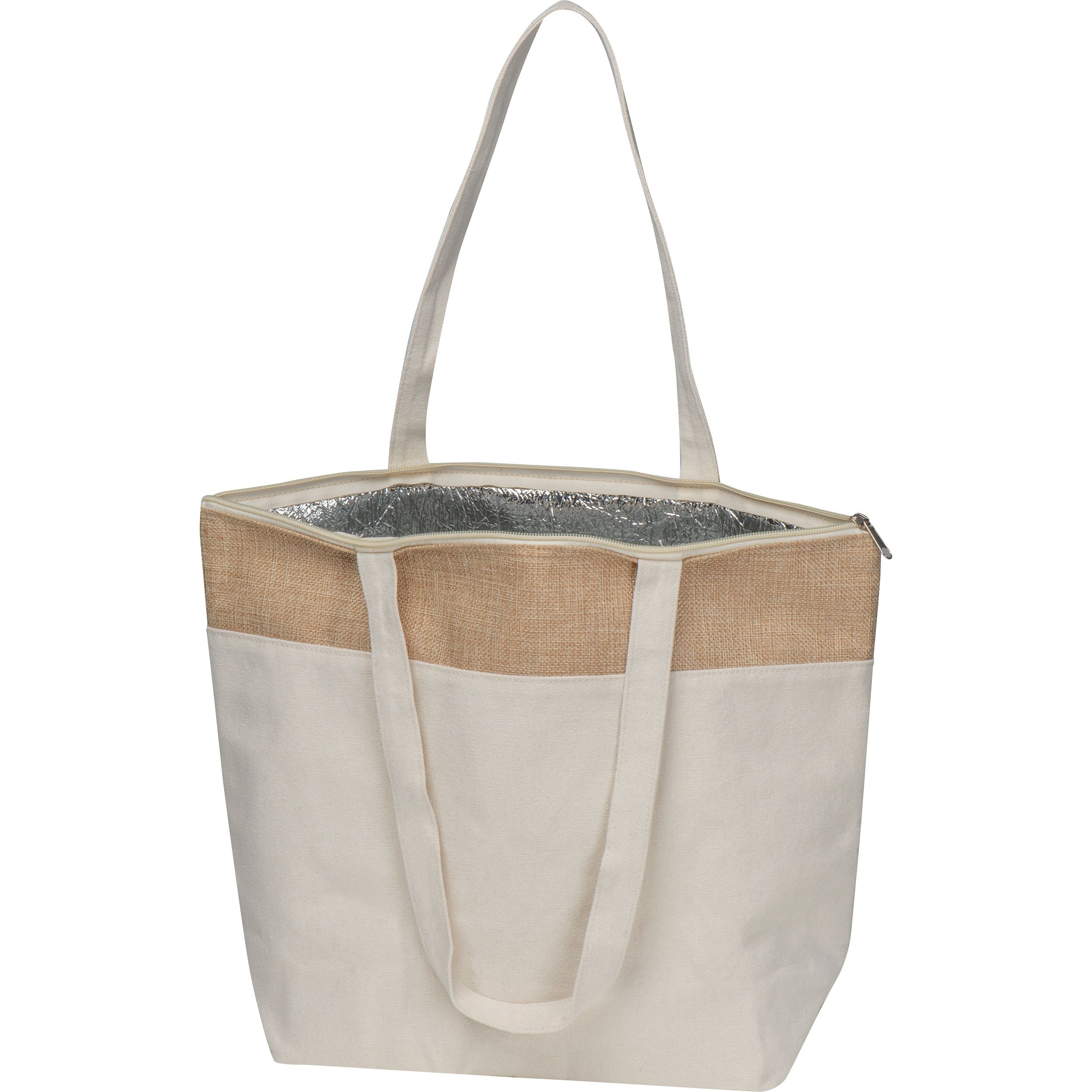 MA63246-13Kuehltasche aus Baumwolle und Jute CARMELA_ beige