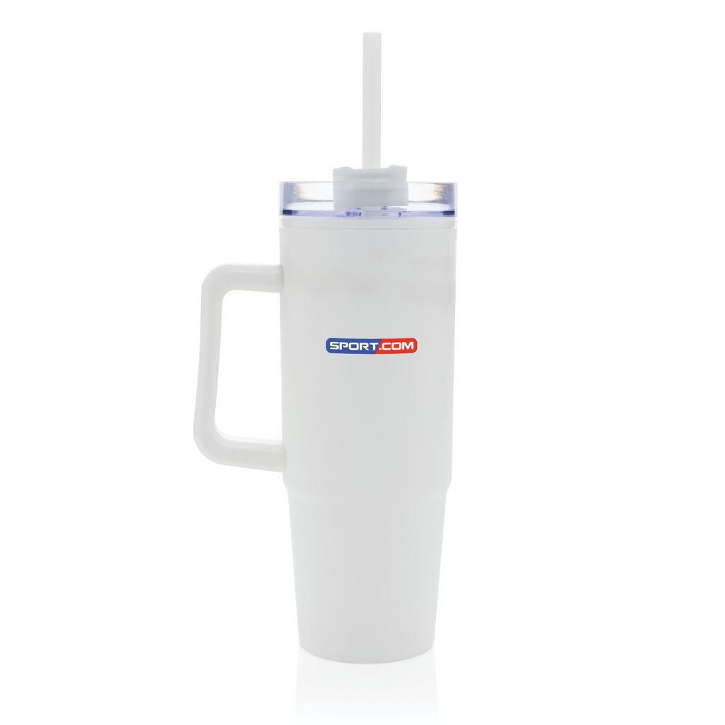 XDP437.10-3Tana Becher aus RCS recyceltem Kunststoff mit Griff 750ml_ weiss
