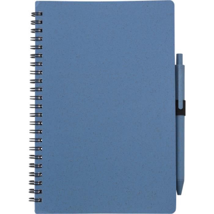 GI480875-05Notizbuch und Kugelschreiber aus Weizenstroh Massimo_ Blau GI480875-05Notizbuch und Kugelschreiber aus Weizenstroh Massimo_ Blau