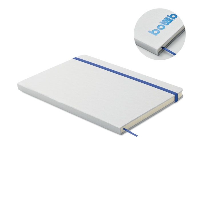 MO2578-04Route White DIN A5 Notizbuch fuer Gravur_ blau