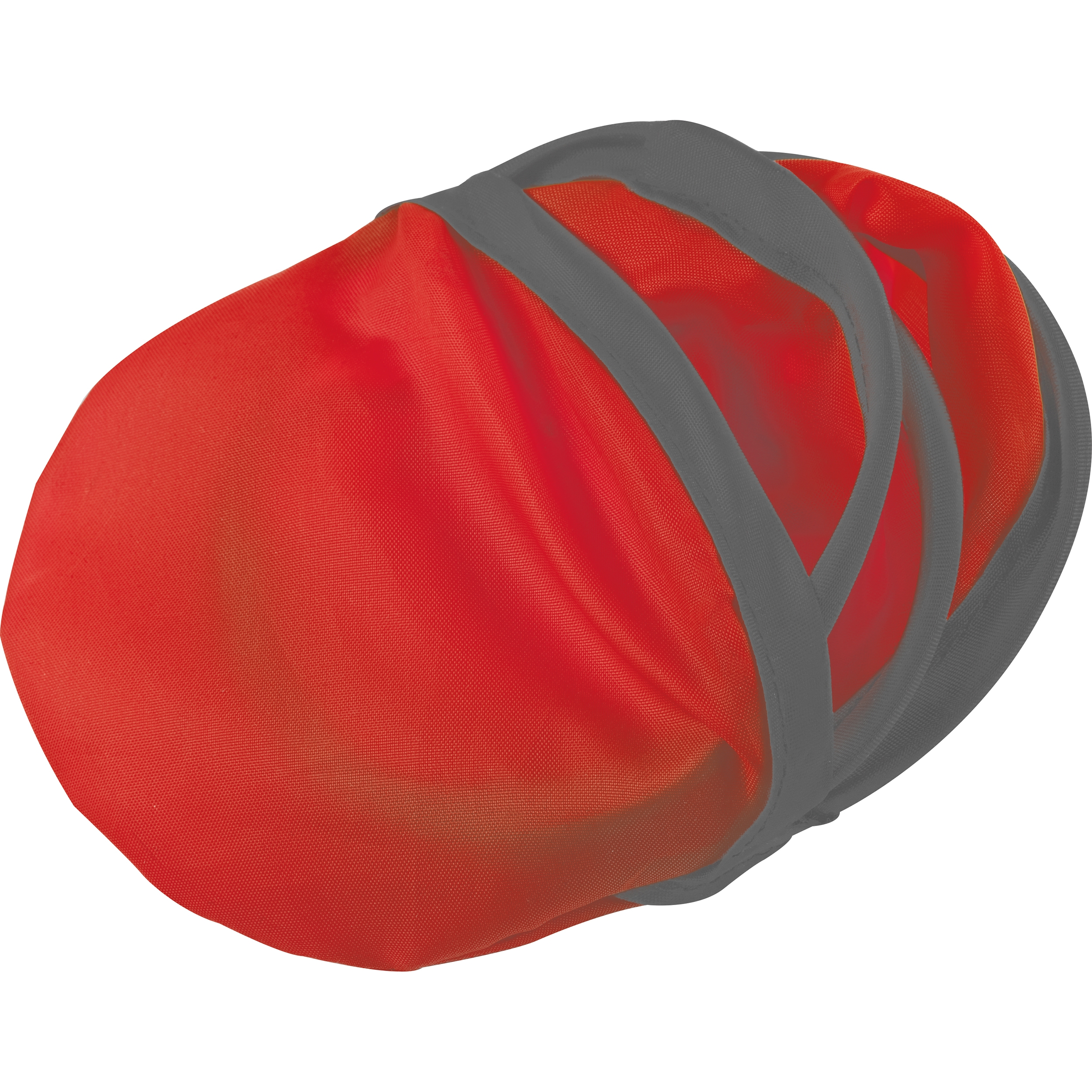 MA58379-05Faltbare Wurfscheibe aus Polyester mit Etui_ rot